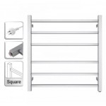 Heated Towel Rack - 6 Bars - 674Hx620Wx120D - NZHZNY-S-06 - Chrome
